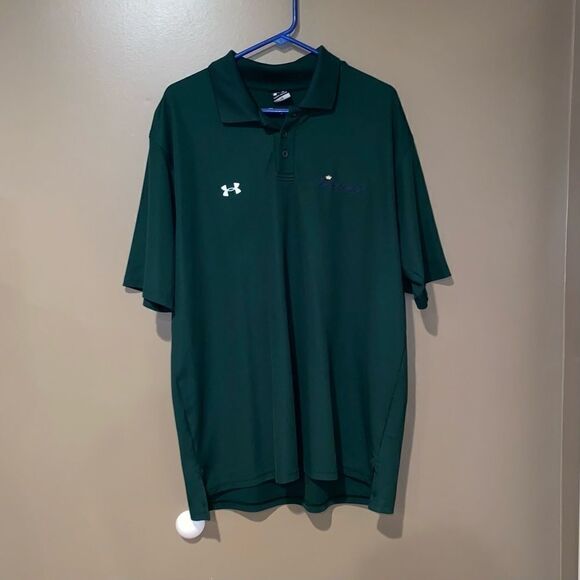 Under Armour Budweiser Polo Shirt Sz Large Green - Picture 7 of 11